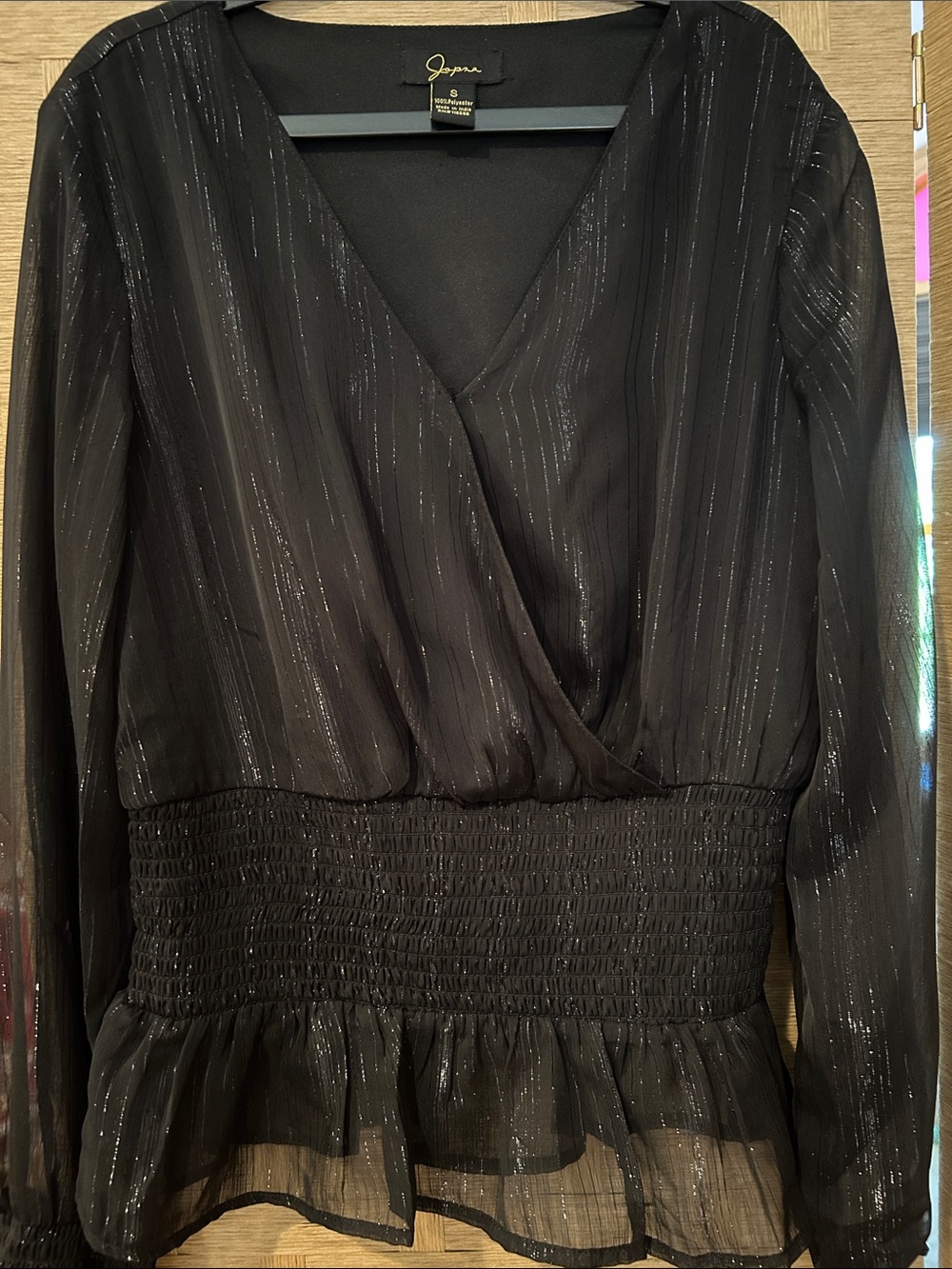 Black Shimmer Blouse